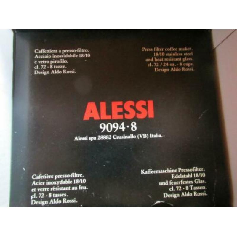 Alessi press-filter coffee maker