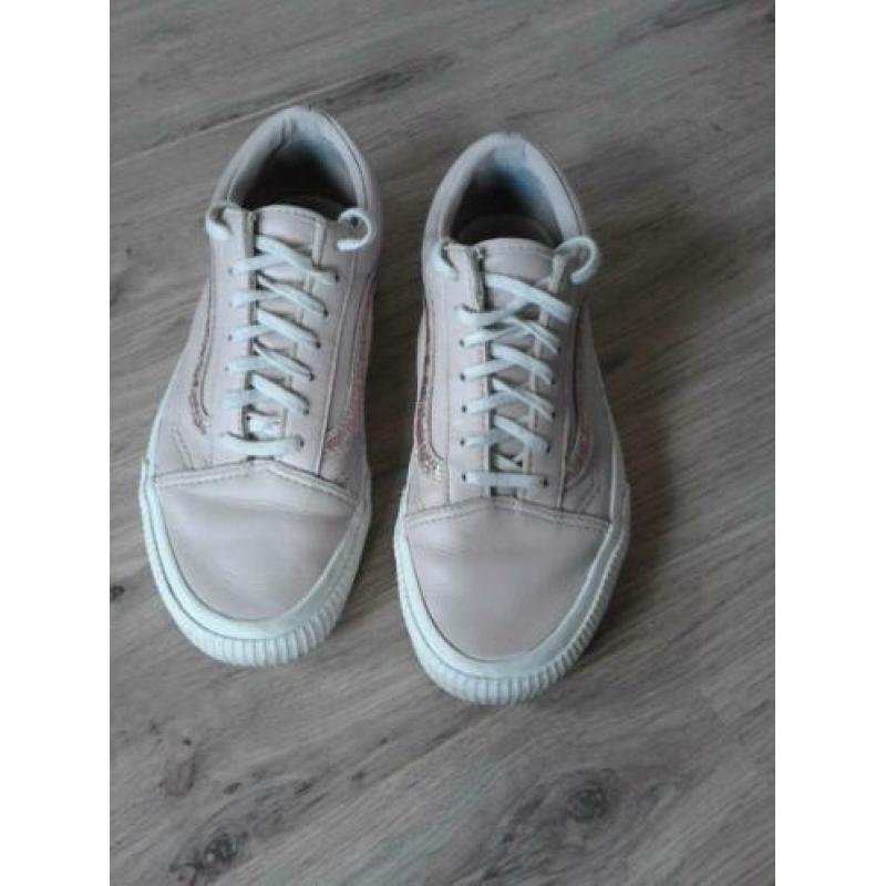 Leren Vans Toggle lace Ols Skool in oudrose , maat 38