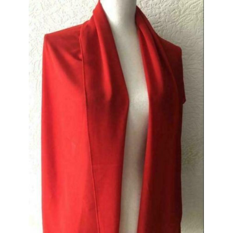 Polyester sjaal - 72x172 cm - rood