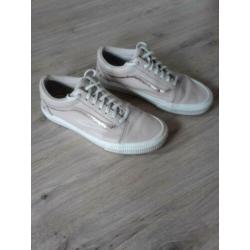 Leren Vans Toggle lace Ols Skool in oudrose , maat 38