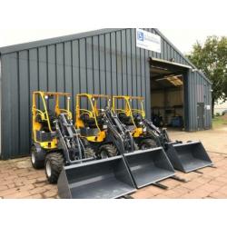 Eurotrac W11 minishovel NIEUW €8,- LEASE per dag!