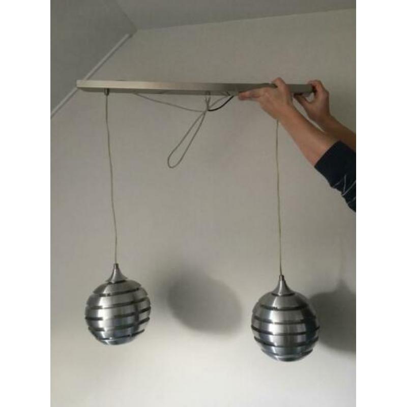 ‘Vintage’ hanglamp RvS bollen