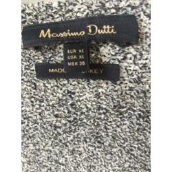 Massimo Dutti trui jurk zwart wit mtXL