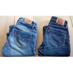 2x Levi's skinny jeans 711