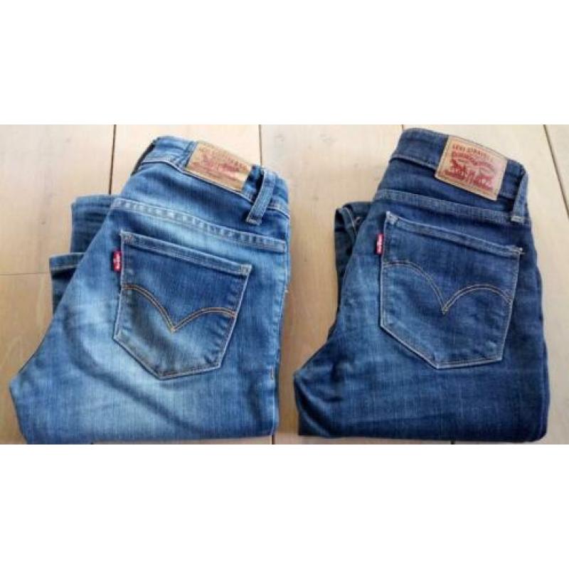 2x Levi's skinny jeans 711