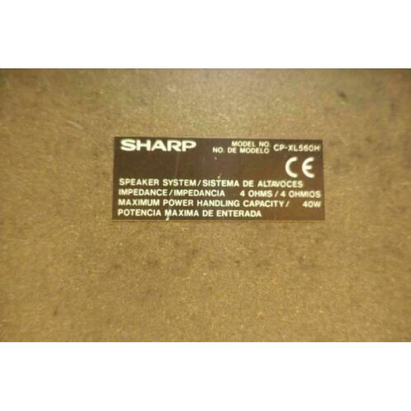 Luidsprekersetje Sharp 2 x 40 watt max