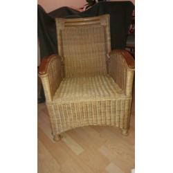 Rieten stoel / fauteuil