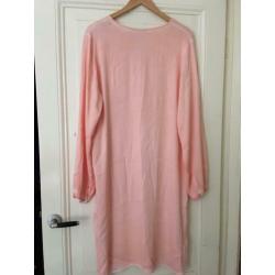 NIEUW: Transfer Jurk Tuniek Roze Rayon Viscose Maat M