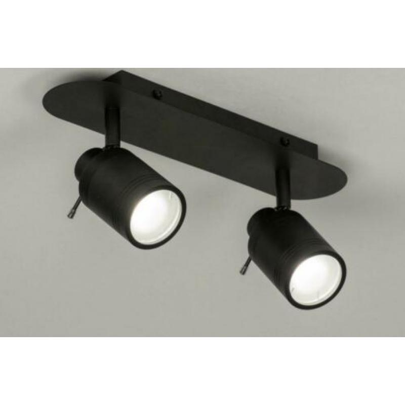 badkamer slaapkamer tafel plafondlamp spots zwart of rvs wit