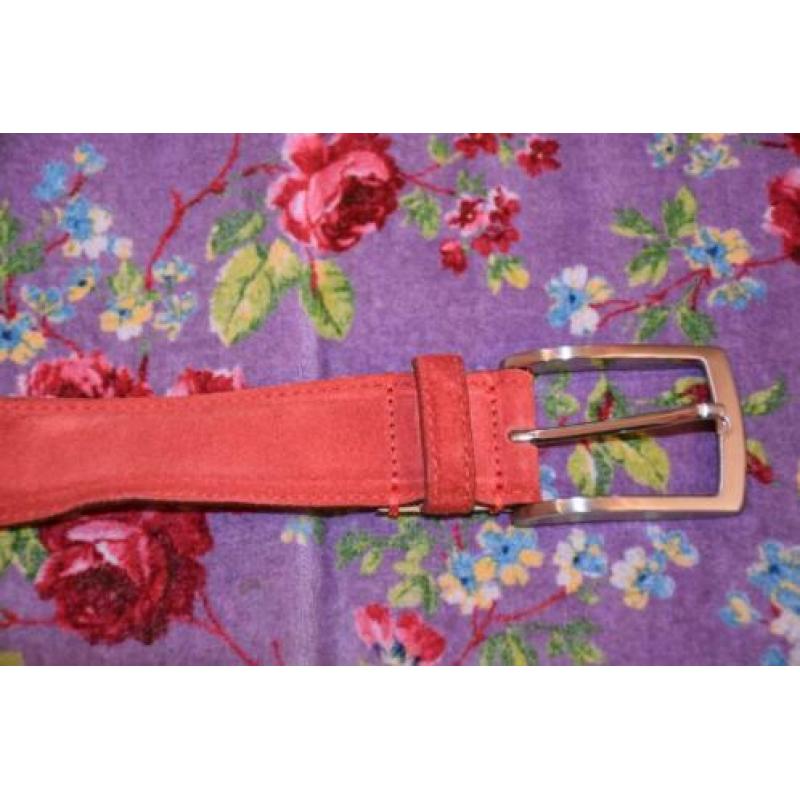 Suede riem Faconable maat 95