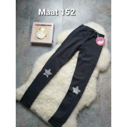 Maat 152 NIEUWE Meisjes Legging Met Glitters Ster BIRDS