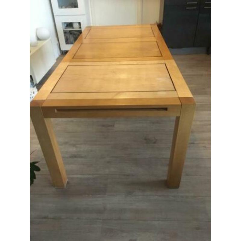 Gratis! Uitschuifbare unieke tafel massief hout