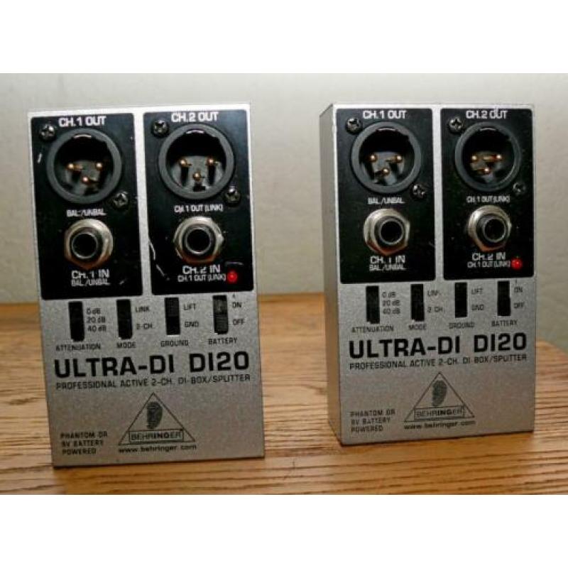 2x Ultra-DI D120 + 2x Direct Box DIB-100