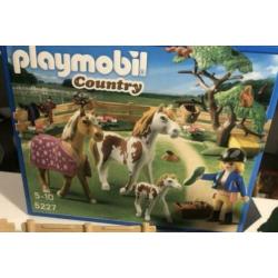 Playmobil Paddock met paardenfamilie 5227