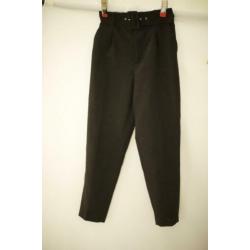 Zwarte pantalon / broek van Zara met mooie pasvorm