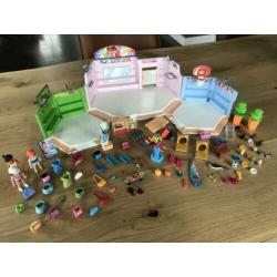 Playmobil winkelgalerij 9078 + Playmobil pinautomaat 9081