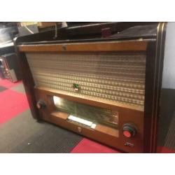 Vintage Philips HX553-A buizenradio platenspeler