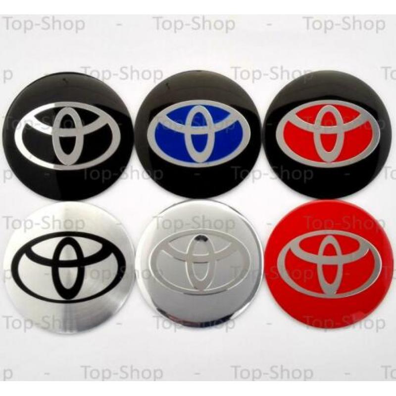 Toyota 56mm Naafstickers Voor Naafdoppen Of Naafkappen