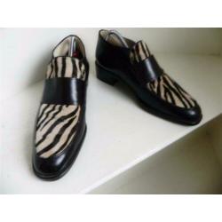 2350 VINTAGE Manfield tijger zebra boots laarzen 37 38