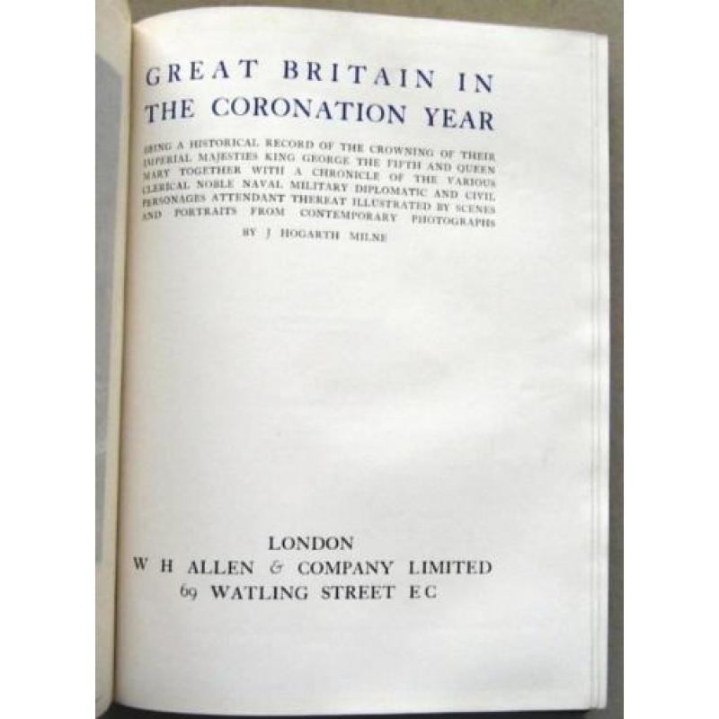 Great Britain in the Coronation Year 1914 kroning George V