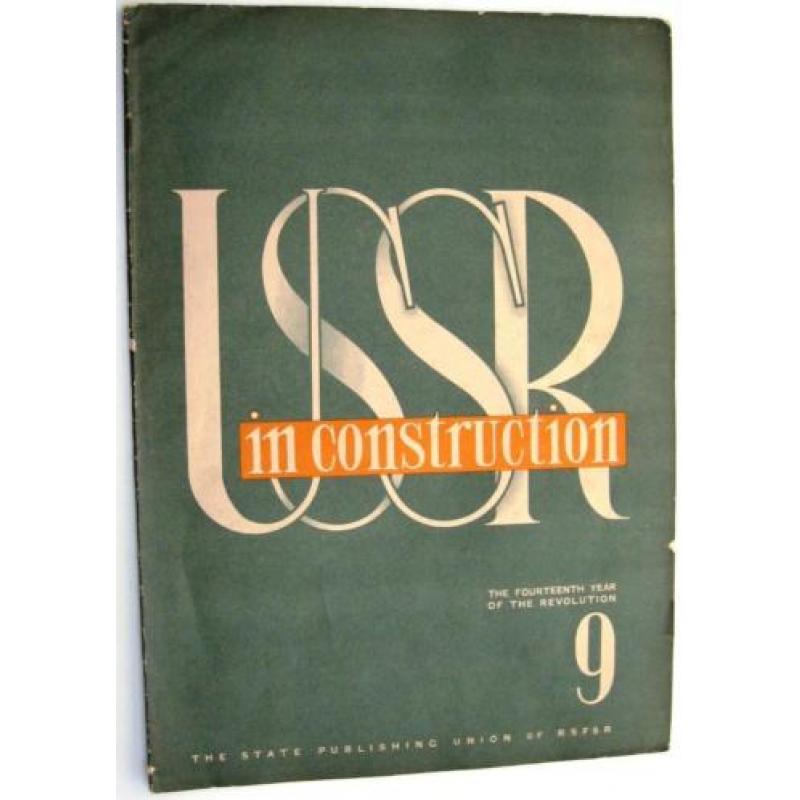 USSR in Construction 1931 Nr. 9 Moskou Industrie Rusland