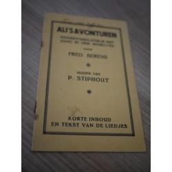 boekje antiek ali's avonturen waarschijnlijk uit rond 1934