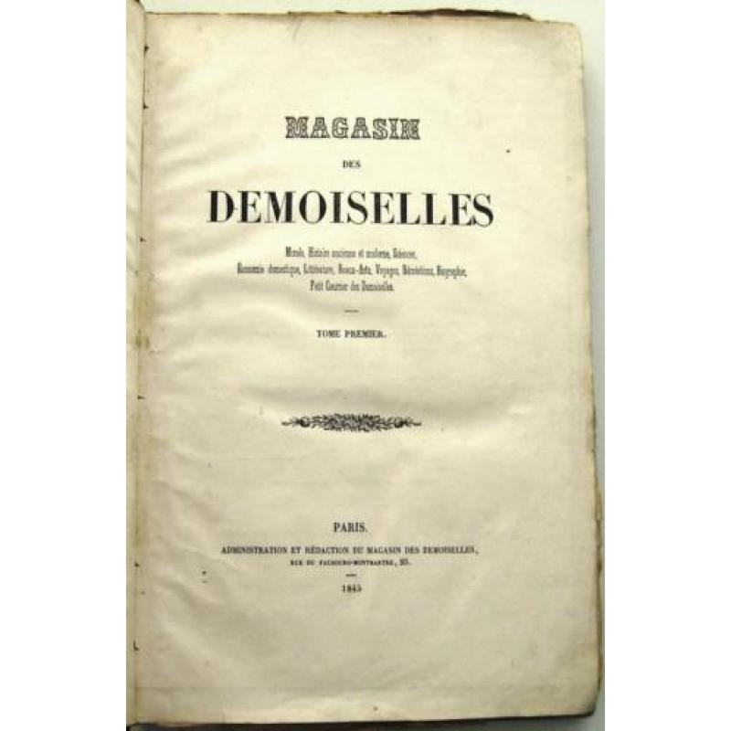 Magasin des Demoiselles 1845 Tome Premier Mode 11 kleurenill