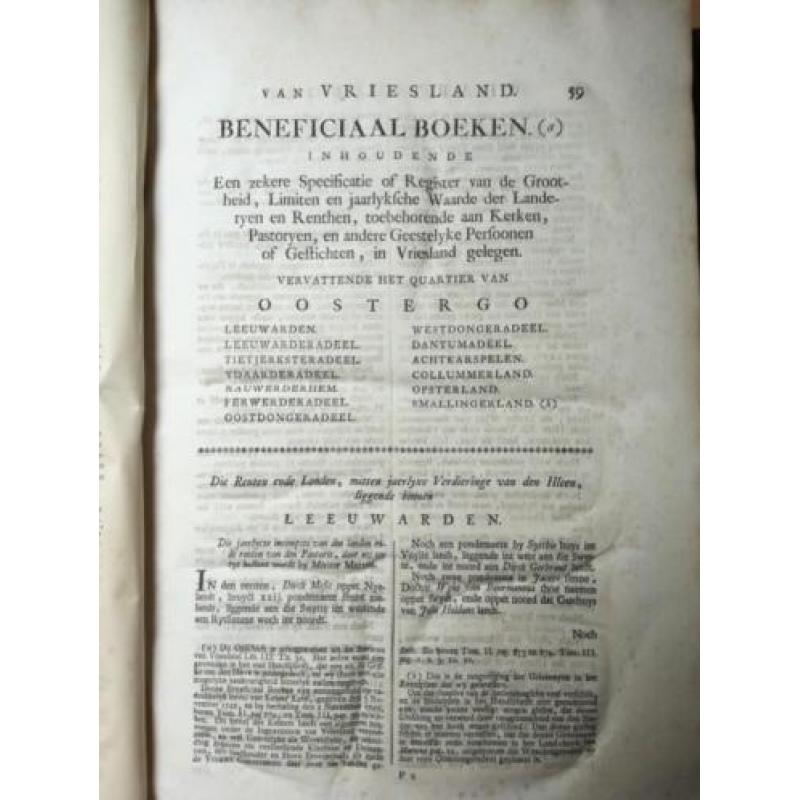 Friesland Beneficiaal-boeken 1850