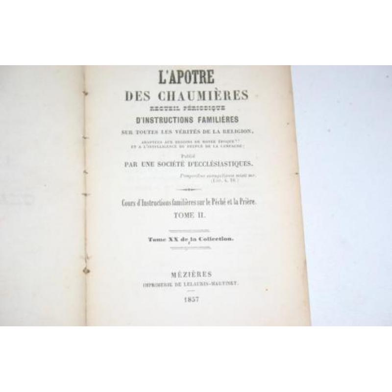 Elf delen uit de serie "L' apotre des chaumieres" 1849-1859