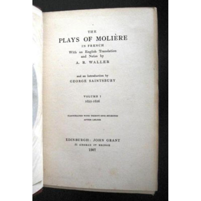 Plays of Molière 1907 Set LeLoir (graveur) Frans & Engels