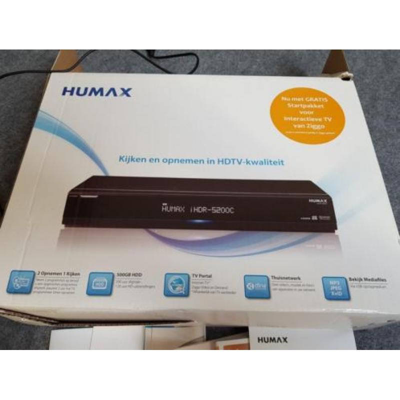 Humax 5200C interactieve TV compleet met WiFi single 500GB