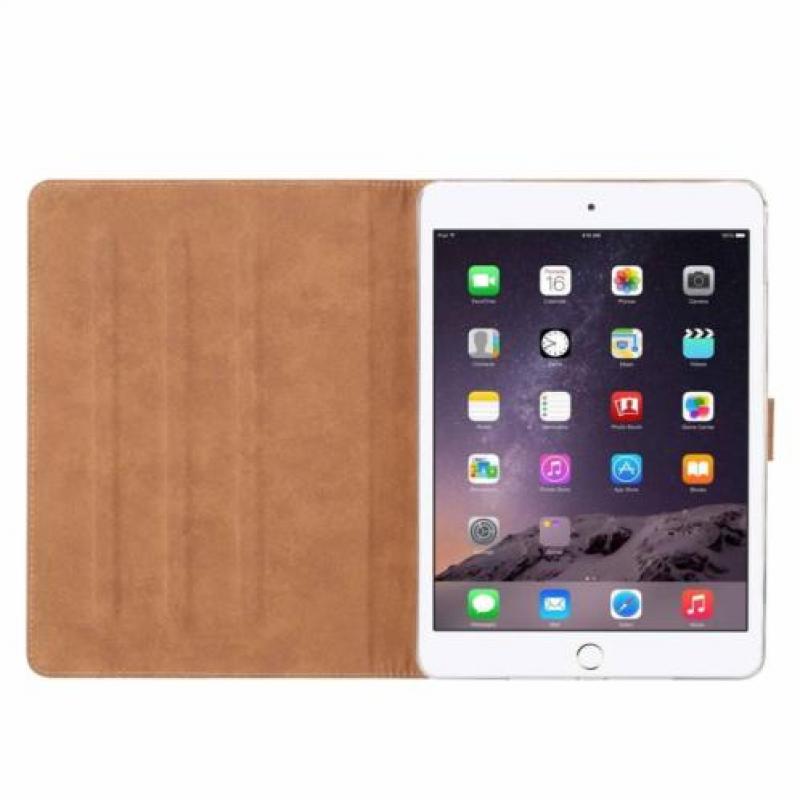 Ntech iPad Air 2 Rose Goud Booktype Kunstleer Hoesje Met Pa