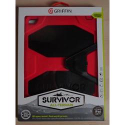 Griffin Survivor Apple iPad 2017-2018 hoes rood-zwart