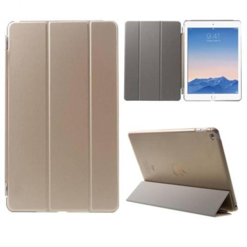 Apple iPad Air 2 - PU Lederen Case Flip Cover Tri-fold Stand