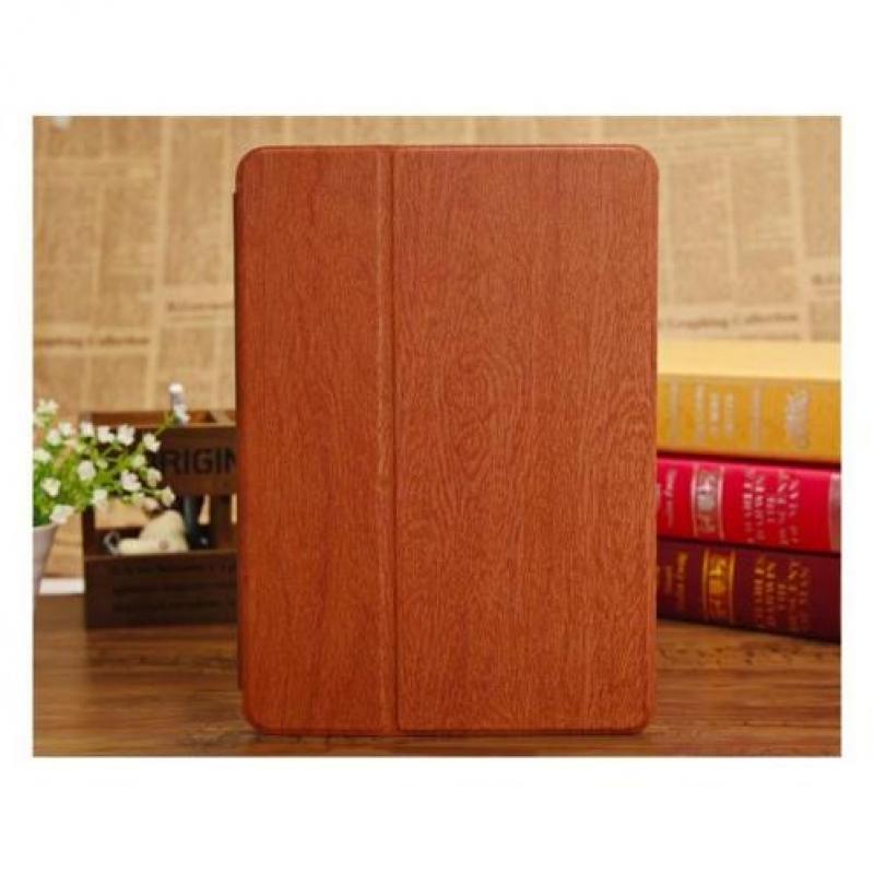 iPad Air - hoes, cover, case - hout textuur - bruin