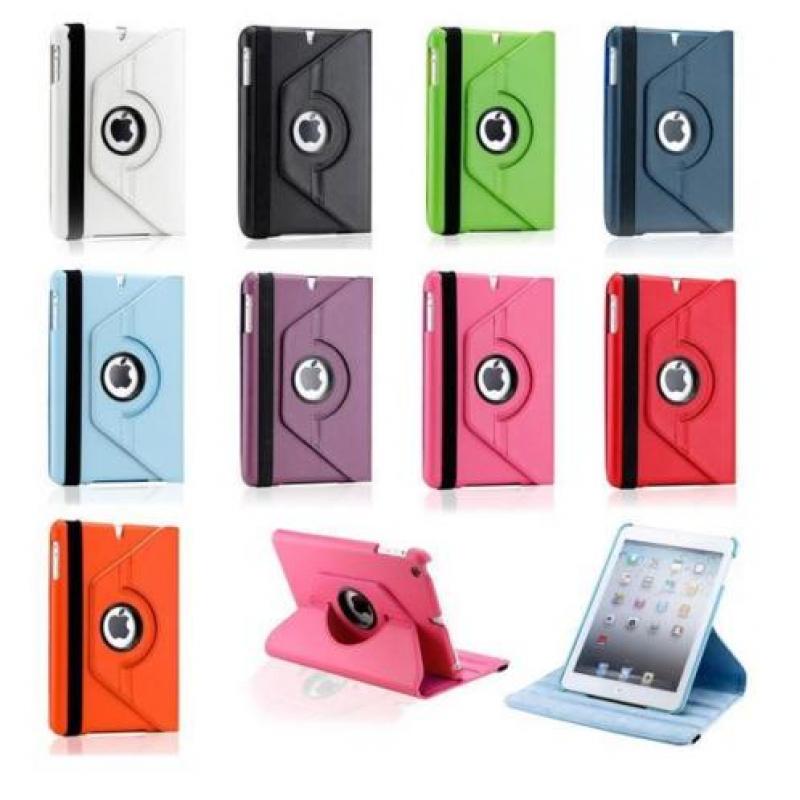 iPad 2017 (5e generatie) hoes hoesje 360 graden case Bruin