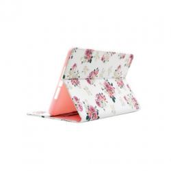 iPad mini 4 - hoes, cover, case - PU leder - Roze bloemen