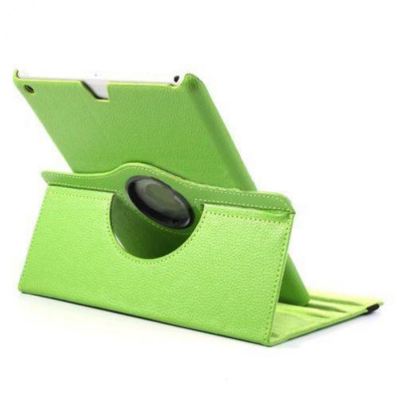 iPad Air hoes 360 roteerbaar PU Leder Groen