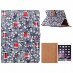 Ntech iPad Air Ster & Denim Design Booktype Kunstleer Hoesj